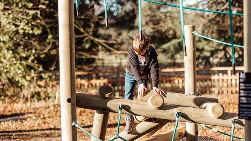 Playground at Dudmaston Hall in Shropshire